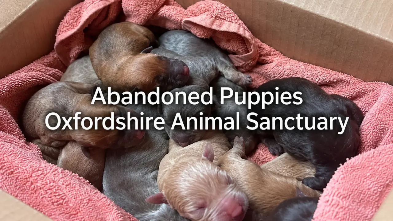 abandoned puppies oxfordshire animal sanctuary