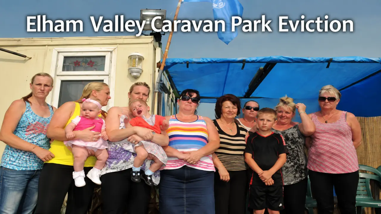 elham valley caravan park eviction