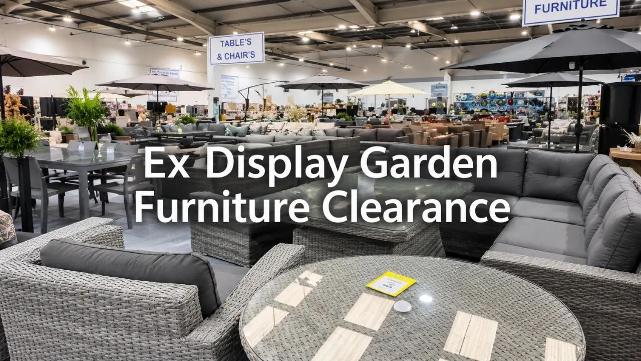ex display garden furniture clearance